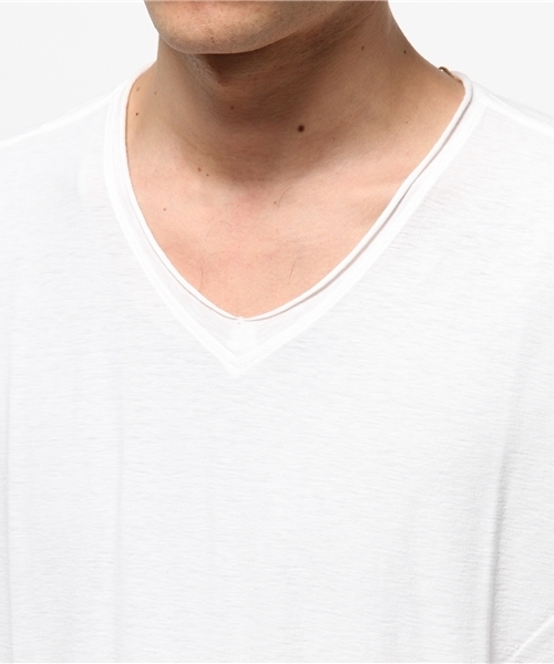 BHY-biography(ビーエイチワイバイオグラフィー)の「V-NECK TEE SHIRTS(Tシャツ/カットソー・メンズ・ホワイト/ブラック/オレンジ・44/46/48)」の8枚目の写真
