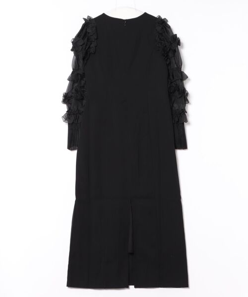 FLANEEK.(フラニーク)の「フリルスリーブデザインネックワンピース(ワンピース・レディース・ベージュ/ブラック×ブラック/ブラック×ホワイト・S/M)」の9枚目の写真