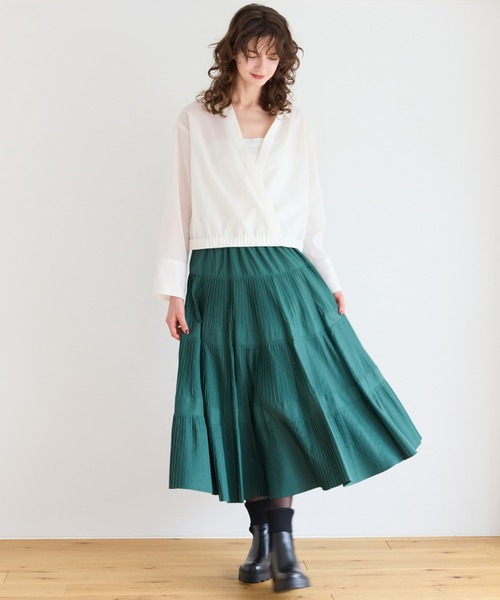 ピーチタフタティアードスカート（スカート）｜R-ISM（リズム）の