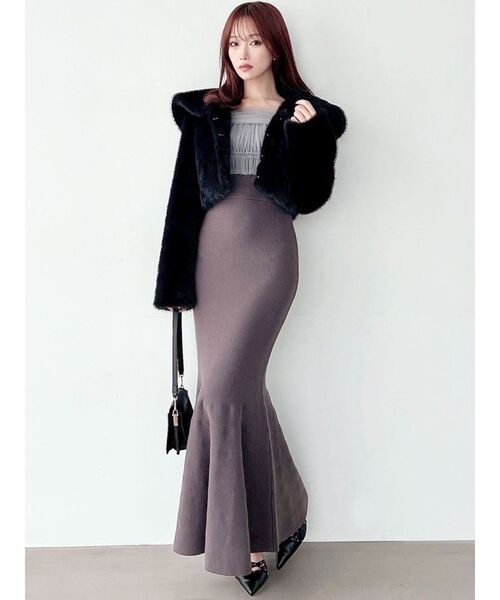 セール】【骨格ウェーブ向け】ドッキングオフショルリボンワンピース