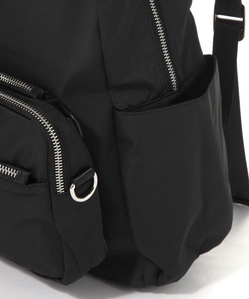 BAYFLOW（ベイフロー）の「デタッチャブルデイパック（バックパック/リュック・レディース・ブラック/ベージュ・FREE）」の9枚目の写真