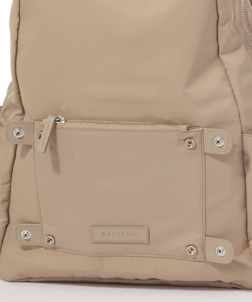BAYFLOW（ベイフロー）の「デタッチャブルデイパック（バックパック/リュック・レディース・ブラック/ベージュ・FREE）」の19枚目の写真