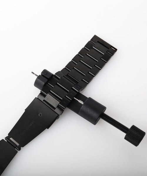 sankyo shokai（サンキョウショウカイ）の「[EDEW WEAR ]ステンレスベルト 時計ベルト 付け替え用 22mm（アナログ腕時計・メンズ・ブラック・22）」の9枚目の写真