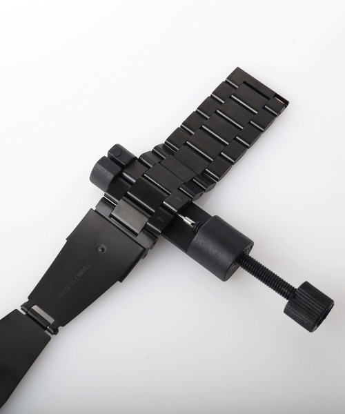 sankyo shokai（サンキョウショウカイ）の「[EDEW WEAR ]ステンレスベルト 時計ベルト 付け替え用 22mm（アナログ腕時計・メンズ・ブラック・22）」の10枚目の写真