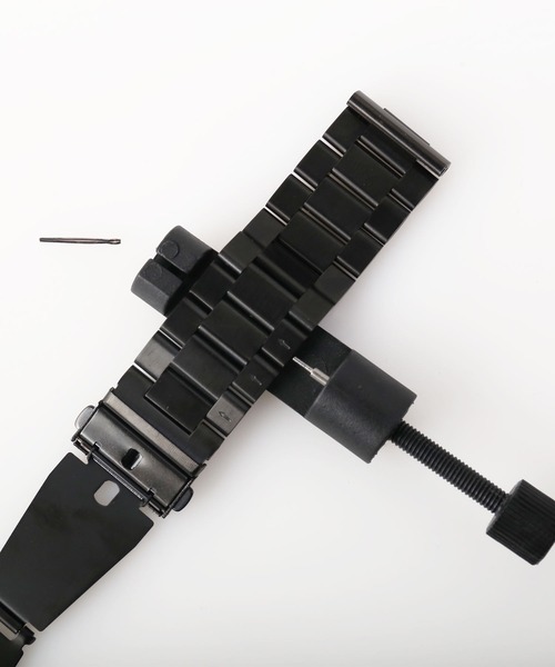 sankyo shokai（サンキョウショウカイ）の「[EDEW WEAR ]ステンレスベルト 時計ベルト 付け替え用 22mm（アナログ腕時計・メンズ・ブラック・22）」の11枚目の写真