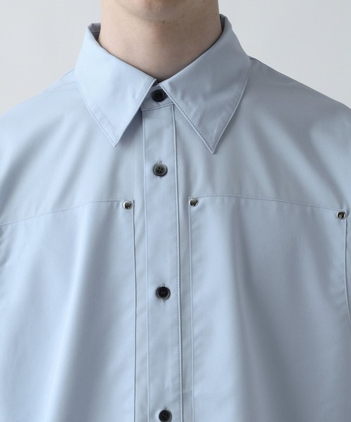 HARE(ハレ)の「ハトメブロードシャツ(HARE)(シャツ/ブラウス・メンズ・ブルー/ホワイト/ブラック・FREE)」の15枚目の写真