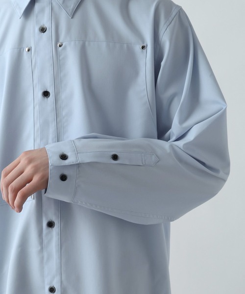 HARE(ハレ)の「ハトメブロードシャツ(HARE)(シャツ/ブラウス・メンズ・ブルー/ホワイト/ブラック・FREE)」の17枚目の写真