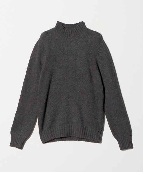 Gran Sasso（グランサッソ）の「＜Gran Sasso＞ミドルゲージ メランジ モックネックニット（ニット/セーター・メンズ・ネイビー/ダークグレー・48/50）」の2枚目の写真