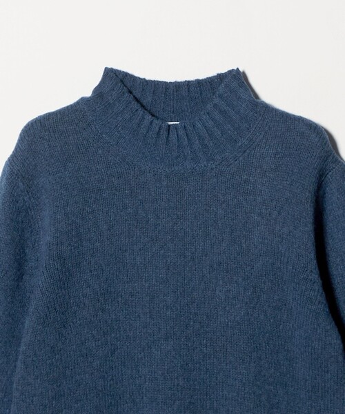 Gran Sasso（グランサッソ）の「＜Gran Sasso＞ミドルゲージ メランジ モックネックニット（ニット/セーター・メンズ・ネイビー/ダークグレー・48/50）」の4枚目の写真