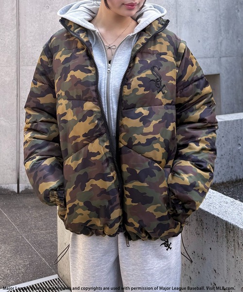 BACK TO THE FIELD（バック トゥー ザ フィールド）の「【MLB】2wayパファージャケット（その他アウター・レディース・ブラック/カモフラージュ/ホワイト/レオパード・FREE）」の20枚目の写真