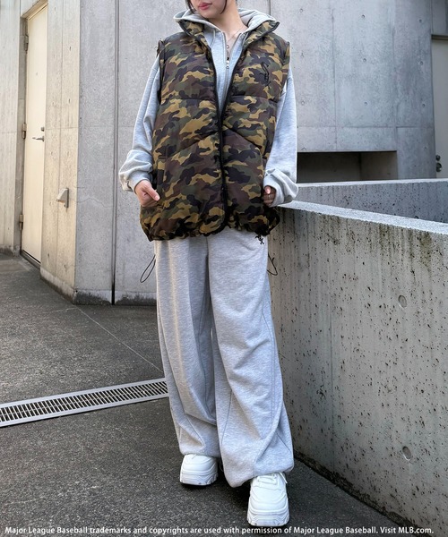 BACK TO THE FIELD（バック トゥー ザ フィールド）の「【MLB】2wayパファージャケット（その他アウター・レディース・ブラック/カモフラージュ/ホワイト/レオパード・FREE）」の22枚目の写真