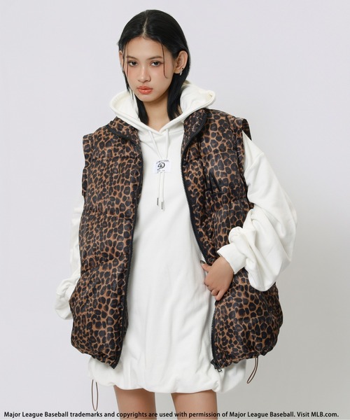 BACK TO THE FIELD（バック トゥー ザ フィールド）の「【MLB】2wayパファージャケット（その他アウター・レディース・ブラック/カモフラージュ/ホワイト/レオパード・FREE）」の16枚目の写真