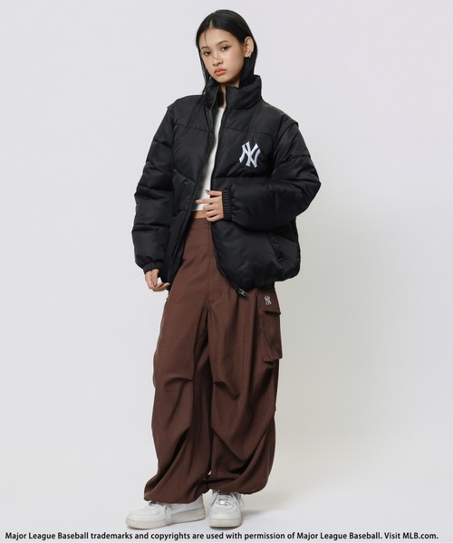 BACK TO THE FIELD（バック トゥー ザ フィールド）の「【MLB】2wayパファージャケット（その他アウター・レディース・ブラック/カモフラージュ/ホワイト/レオパード・FREE）」の9枚目の写真