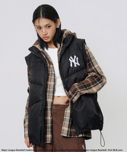 BACK TO THE FIELD（バック トゥー ザ フィールド）の「【MLB】2wayパファージャケット（その他アウター・レディース・ブラック/カモフラージュ/ホワイト/レオパード・FREE）」の11枚目の写真