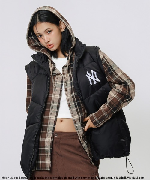 BACK TO THE FIELD（バック トゥー ザ フィールド）の「【MLB】2wayパファージャケット（その他アウター・レディース・ブラック/カモフラージュ/ホワイト/レオパード・FREE）」の10枚目の写真