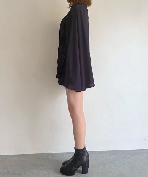 NOMAE（ノーマエ）の「ケーププリーツシャツ（シャツ/ブラウス・レディース・アイボリー/ネイビー/ブラック・FREE）」の18枚目の写真