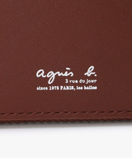 agnes b.（アニエスベー）の「レザー ラウンドジップ 二つ折り ウォレット”Yvon” ZAH04-01（財布・メンズ・ブラウン・FREE）」の5枚目の写真