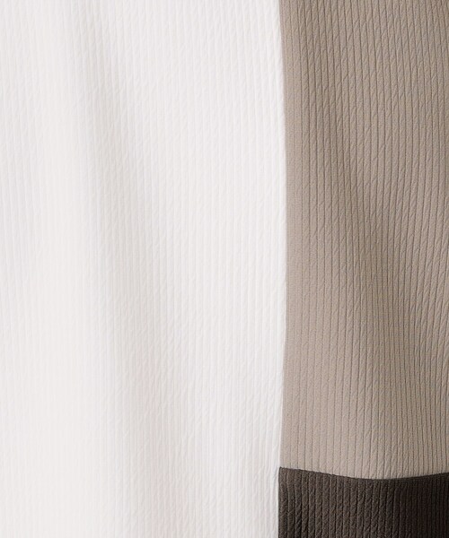 THE SHOP TK （ザ ショップ ティーケー ）の「【一枚で着映える】パネルブロッキング長袖Tシャツ 【洗濯機OK】（Tシャツ/カットソー・メンズ・ホワイト系7/ダークブラウン系4/ネイビー系4・02/03/04）」の10枚目の写真