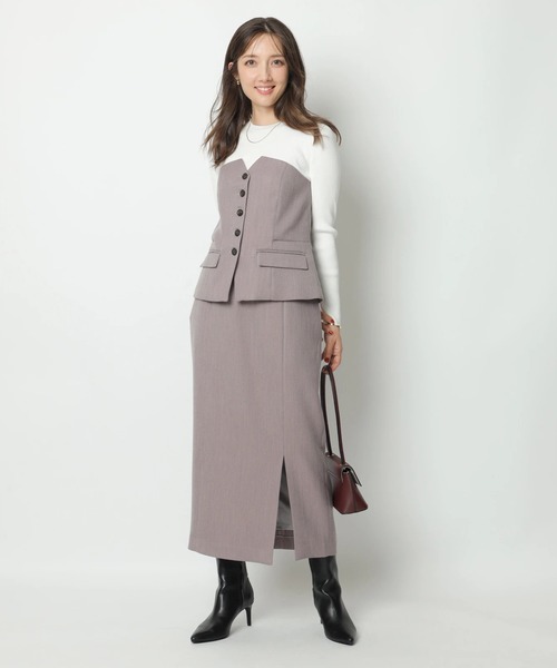 Apuweiser-riche ベアビスチェドッキングニットM Arpege story 限定】ベアビスチェドッキングニット | ニット