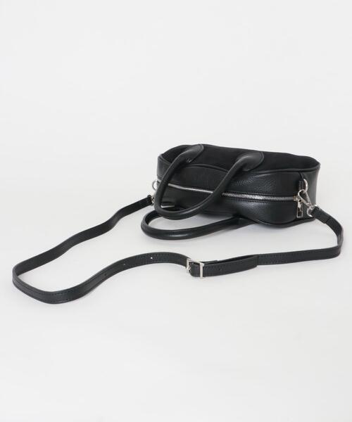 MARCO BIANCHINI（マルコビアンチーニ）の「MARCO BIANCHINI　スウェードレザーラウンドバッグ（ショルダーバッグ・レディース・ブラウン/ブラック・FREE）」の7枚目の写真