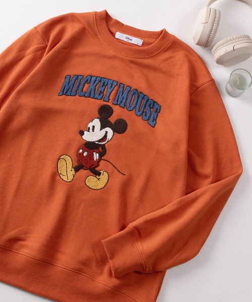 DENIMDUNGAREE Mickey刺繍＆ワッペンスエット140150160 DENIMDUNGAREE Mickey刺繍＆ワッペンスエット140150160