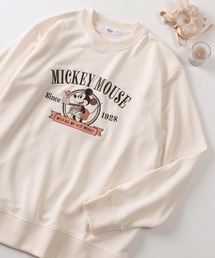 【71】【Disney/ディズニー】ミッキーマウス/ベイマックス ワッペン&サガラ刺繍 裏毛スウェット
