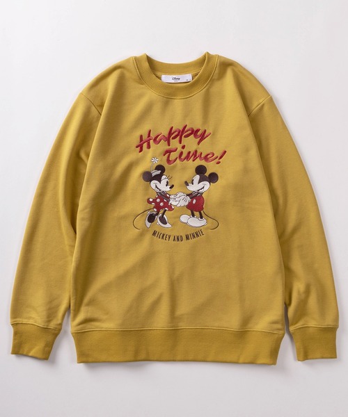 DENIMDUNGAREE Mickey刺繍＆ワッペンスエット140150160 DENIMDUNGAREE Mickey刺繍＆ワッペンスエット140150160