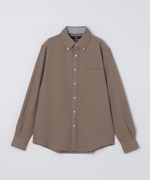 SHIPS Colors(シップス カラーズ)の「SHIPS Colors:ストレッチ ウールライク シャツ(シャツ/ブラウス・メンズ・グレー/ブラウン/ネイビー・MEDIUM/LARGE/X-LARGE)」の4枚目の写真