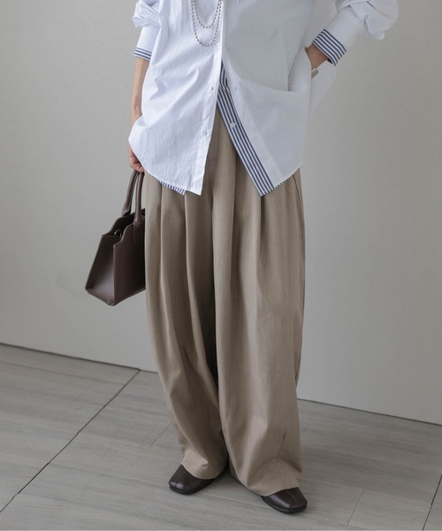 セール】ツータックワイドパンツ（その他パンツ）｜La-gemme（ラジェム