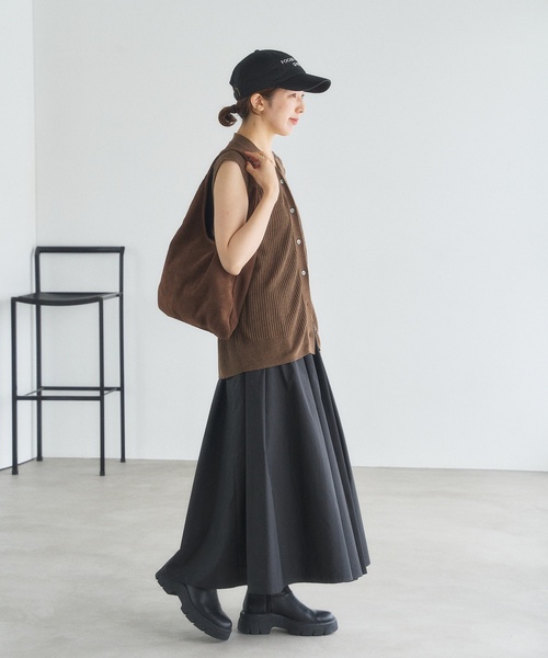 MILOS（ミロス）の「MILOS/ミロス SUEDE TRIANGLE BAG（ショルダーバッグ・レディース・ブラウン・FREE）」の7枚目の写真