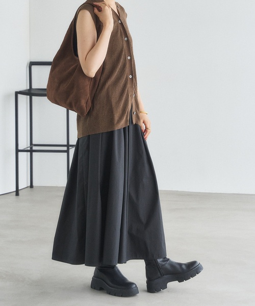 MILOS（ミロス）の「MILOS/ミロス SUEDE TRIANGLE BAG（ショルダーバッグ・レディース・ブラウン・FREE）」の8枚目の写真
