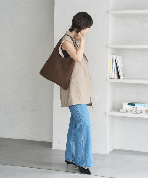 MILOS（ミロス）の「MILOS/ミロス SUEDE TRIANGLE BAG（ショルダーバッグ・レディース・ブラウン・FREE）」の11枚目の写真