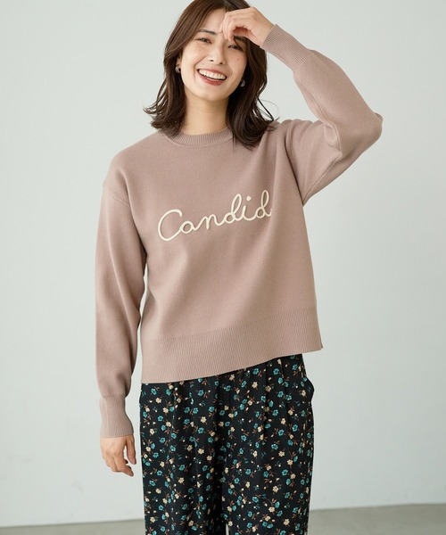 FOUND GOOD（ファウンドグッド）の「コードシシュウロゴニット（ニット/セーター・レディース・ネイビー/ベージュ/ブラック/グレー系5・S/M/L）」の13枚目の写真