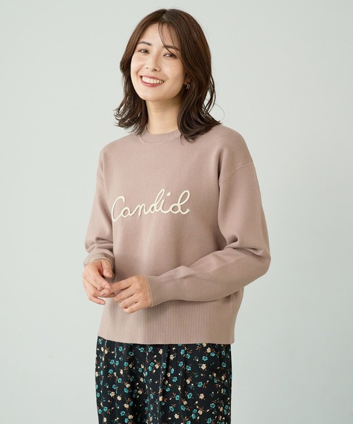 FOUND GOOD（ファウンドグッド）の「コードシシュウロゴニット（ニット/セーター・レディース・ネイビー/ベージュ/ブラック/グレー系5・S/M/L）」の14枚目の写真