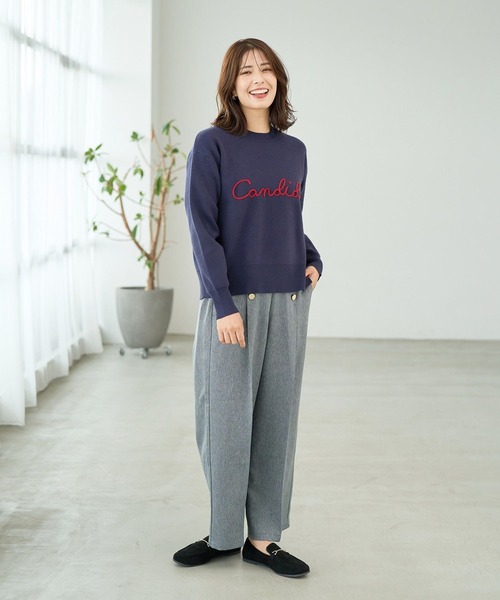 FOUND GOOD（ファウンドグッド）の「コードシシュウロゴニット（ニット/セーター・レディース・ネイビー/ベージュ/ブラック/グレー系5・S/M/L）」の16枚目の写真