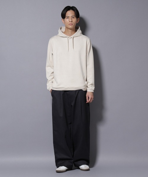 NANO universe（ナノユニバース）の「フェイクスエードフーディー 長袖（パーカー・メンズ・チャコール/ブラック/アイボリー/グレー系その他4・S/M/L/XL）」の8枚目の写真