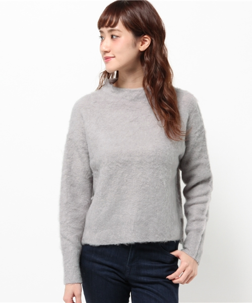 one after another NICE CLAUP（ワンアフターアナザーナイスクラップ）の「【ナイスクラップ】起毛ボトルネックニット（ニット/セーター・レディース・アイボリー/グレー/ピンク・FREE）」の12枚目の写真
