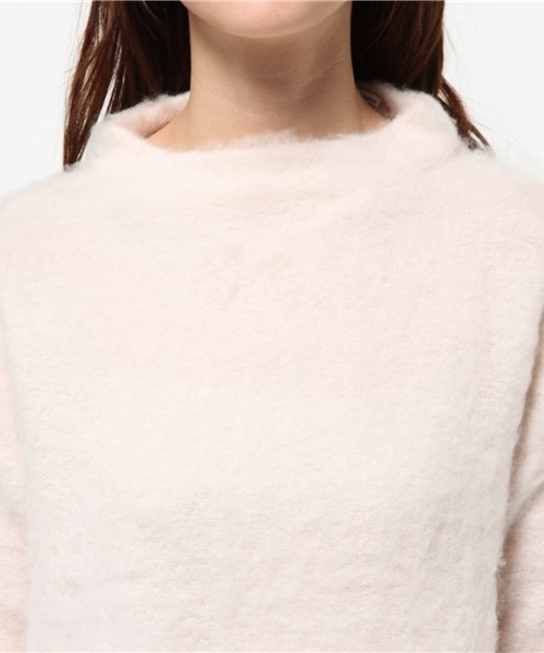 one after another NICE CLAUP（ワンアフターアナザーナイスクラップ）の「【ナイスクラップ】起毛ボトルネックニット（ニット/セーター・レディース・アイボリー/グレー/ピンク・FREE）」の7枚目の写真