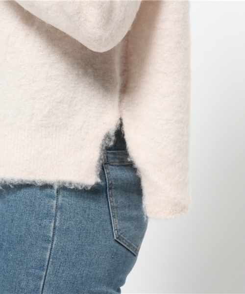 one after another NICE CLAUP（ワンアフターアナザーナイスクラップ）の「【ナイスクラップ】起毛ボトルネックニット（ニット/セーター・レディース・アイボリー/グレー/ピンク・FREE）」の9枚目の写真