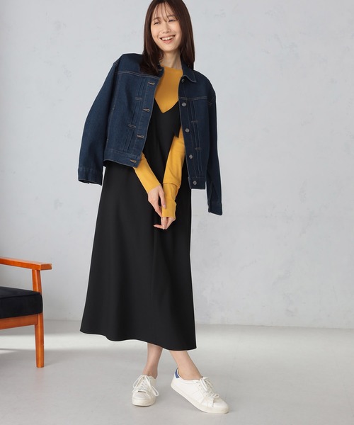 GALLORIA（ギャローリア）の「デニムジャケット（デニムジャケット・レディース・チャコールグレー/インディゴブルー・S/M/L/LL）」の4枚目の写真