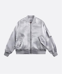 SAMPLES スタジャン グレー メンズのスタジャン（グレー/灰色系・合成皮革/人工皮革）ファッション