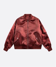 U:UME（ユーム）の「One Tone Glossy Baseball Jacket（スタジャン）」