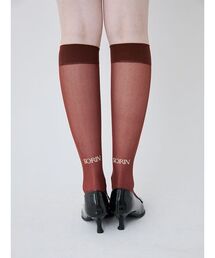 SORIN（ソリン　）の「Logo Sheer High Socks/ロゴシアーハイソックス（ソックス/靴下）」