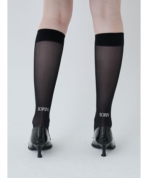 SORIN(ソリン )の「Logo Sheer High Socks/ロゴシアーハイソックス(ソックス/靴下・レディース・ブラック/ホワイト/レッド/ブラウン・F)」の13枚目の写真