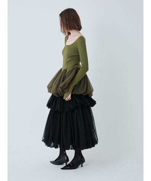 SORIN(ソリン )の「Logo Sheer High Socks/ロゴシアーハイソックス(ソックス/靴下・レディース・ブラック/ホワイト/レッド/ブラウン・F)」の14枚目の写真