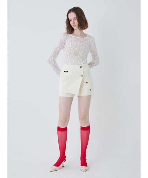 SORIN(ソリン )の「Logo Sheer High Socks/ロゴシアーハイソックス(ソックス/靴下・レディース・ブラック/ホワイト/レッド/ブラウン・F)」の19枚目の写真