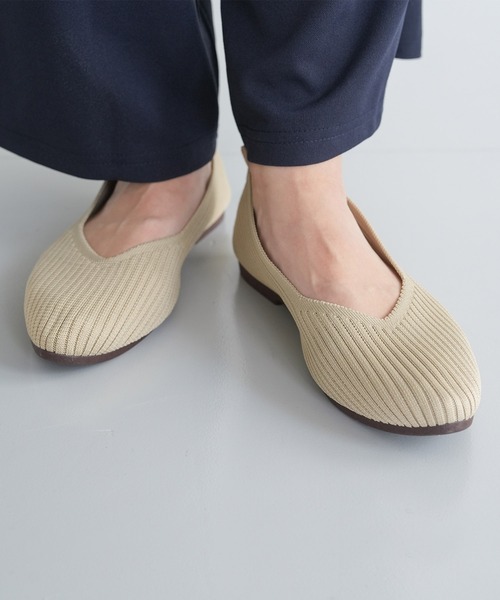 mili an deni(ミリアンデニ)の「ポインテッドトゥニットパンプス(パンプス・レディース・ブラック/ベージュ/レオパード/シルバー×ブラック・M/L)」の3枚目の写真