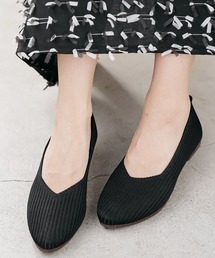 mili an deni（ミリアンデニ）の「ポインテッドトゥニットパンプス（パンプス）」