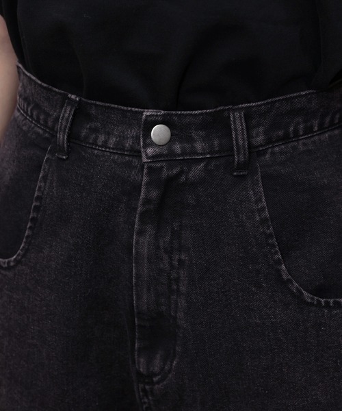 ERAR（エラー）の「【ERAR】ロゴ刺繍フリンジデザインスプレー加工ワイドフレアデニムパンツ（デニムパンツ・メンズ・レッド/ホワイト・M/XL/L/S）」の6枚目の写真