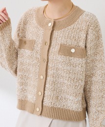 ツイードライクニットジャケット